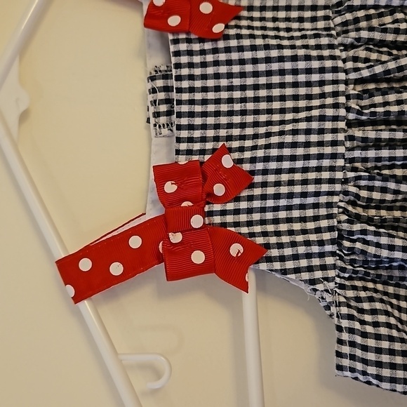 3/$30 EMILY ROSE Check Ladybug Ruffle Bow Summer Dress 18 Months - Picture 7 of 10